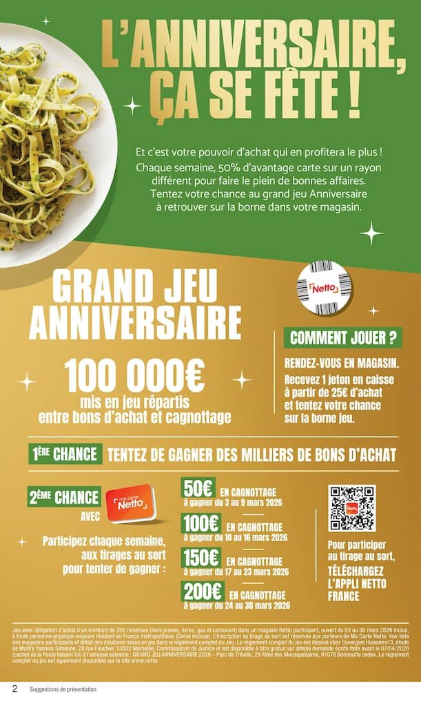 🔥Netto Flyers | 50% Anniversaire en Avantage Carte