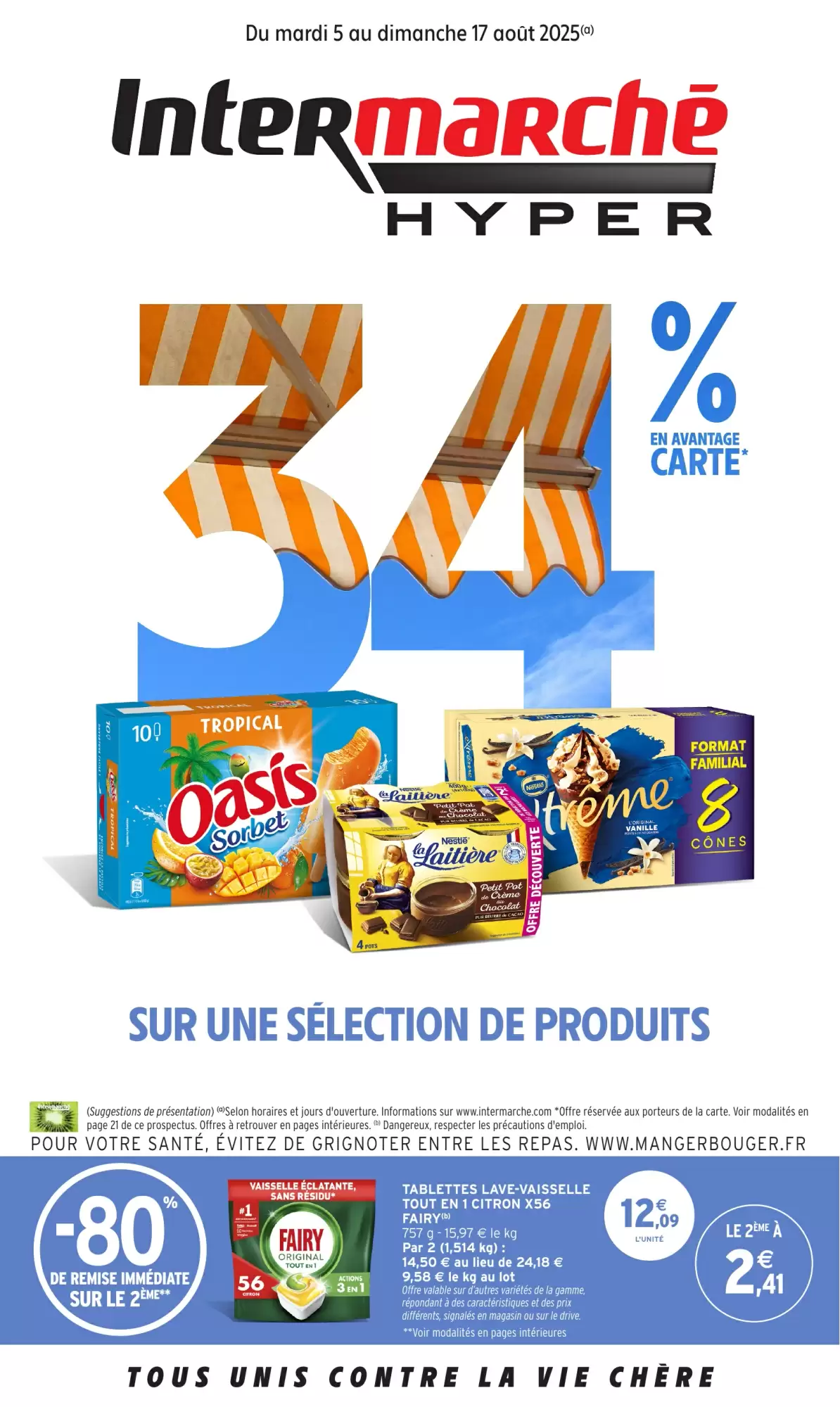 🍧 Intermarché Hyper | Glaces & Délices à prix givrés -34%.