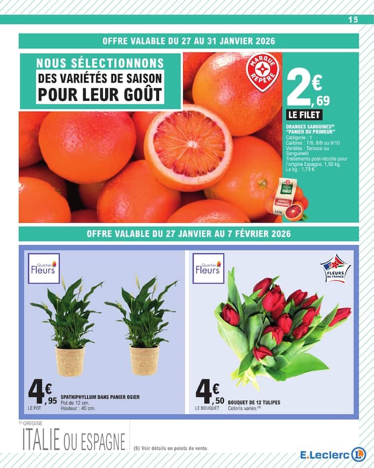 🍫E.Leclerc : bons plans cuisine – farine & pâte à tartiner