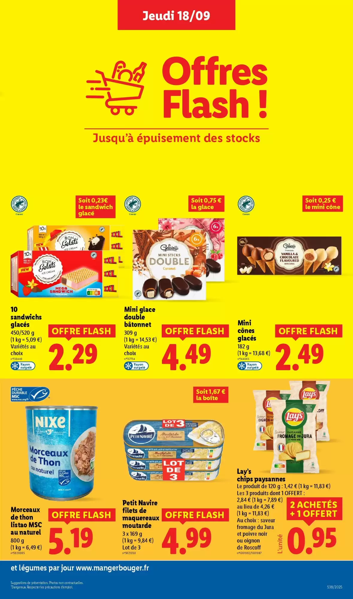 🛍️ Lidl Catalogue du 18 au 24/09 – Offres à ne pas manquer