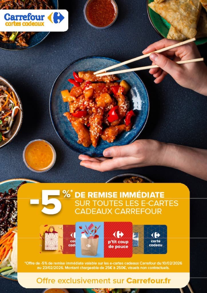 🧧Carrefour : Nouvel An Lunaire, promos alcool & bouquets
