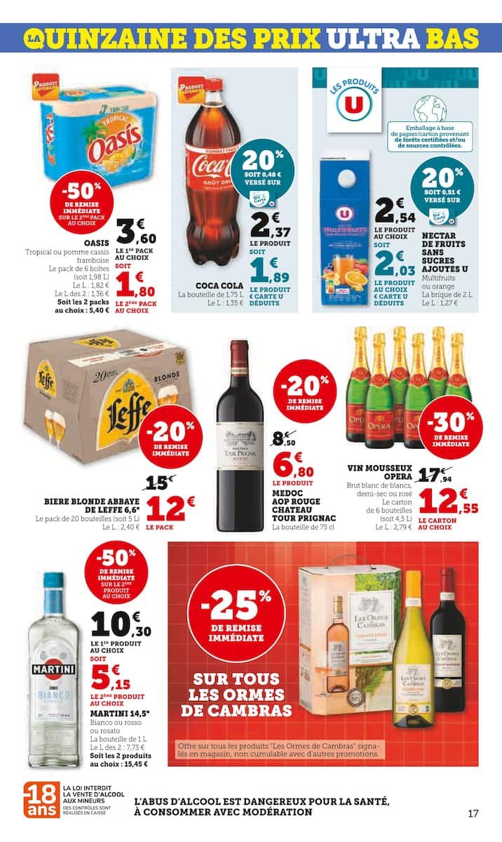 🛒 U Express Prospectus | Quinzaine des Prix – Jusqu’à -60%