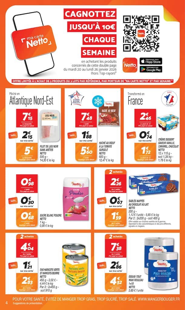 🥣Netto Prospectus: promos yaourts + 6€ dès 40€ d’achat