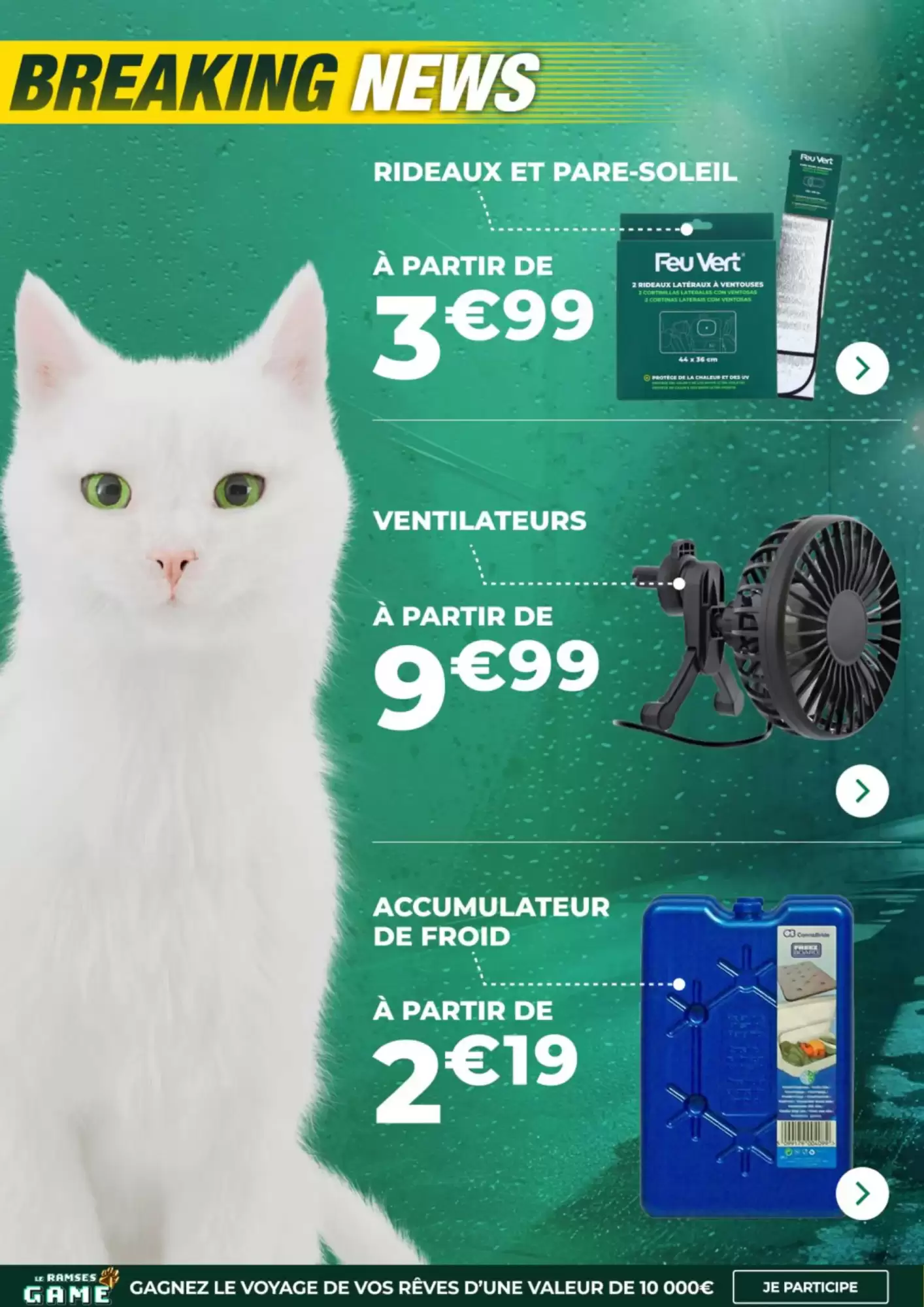 🛞 Promo Feu Vert 🔥 -30% sur le 2ᵉ pneu!