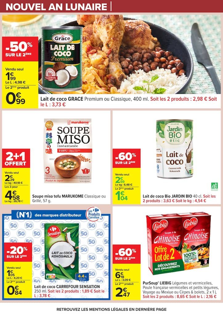 🧧Carrefour : Nouvel An Lunaire, promos alcool & bouquets