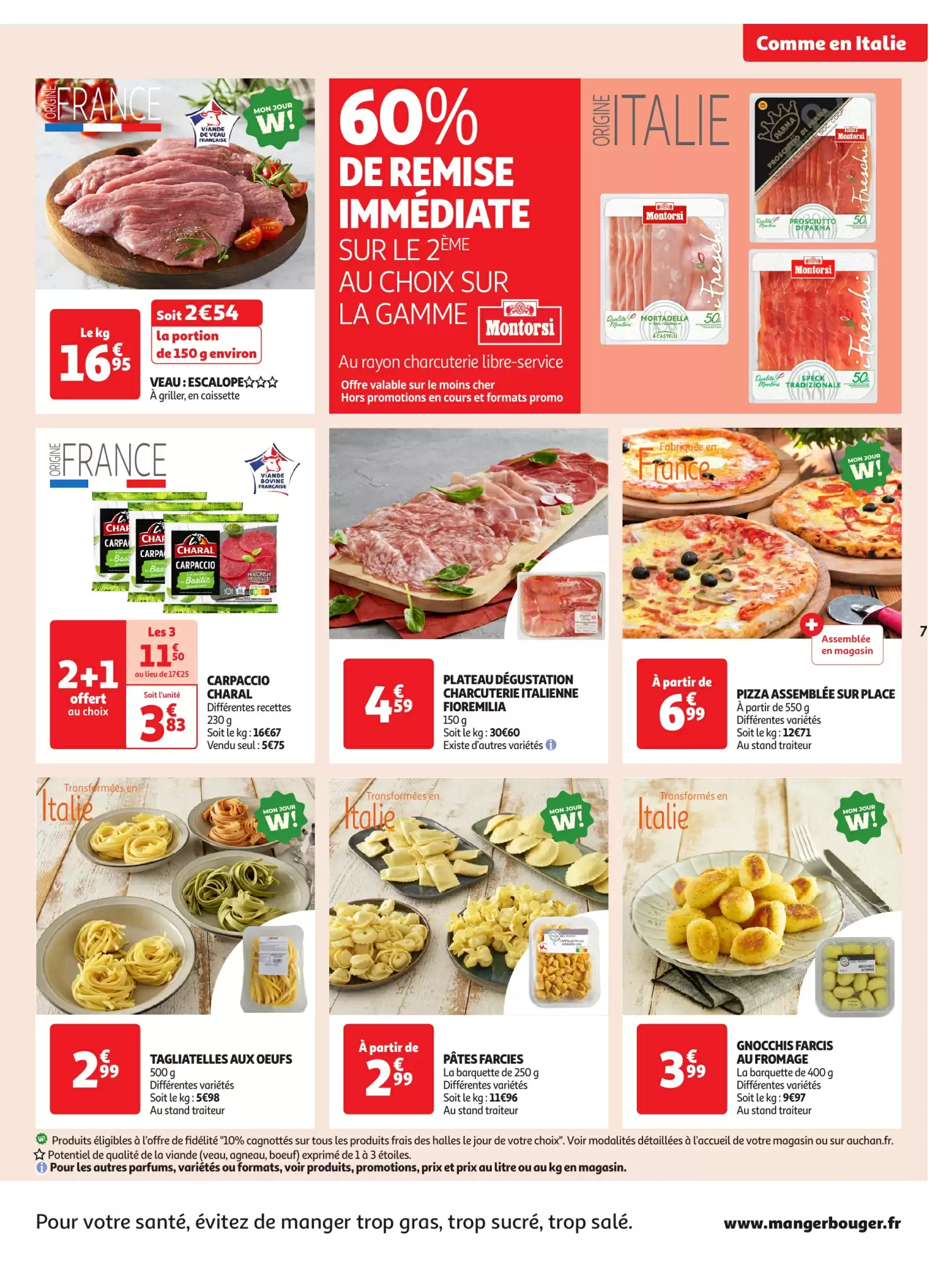 🛒Auchan Catalogue - 🇮🇹 Comme en Italie, la qualité et les bons prix sont au rendez-vous ! 🍝