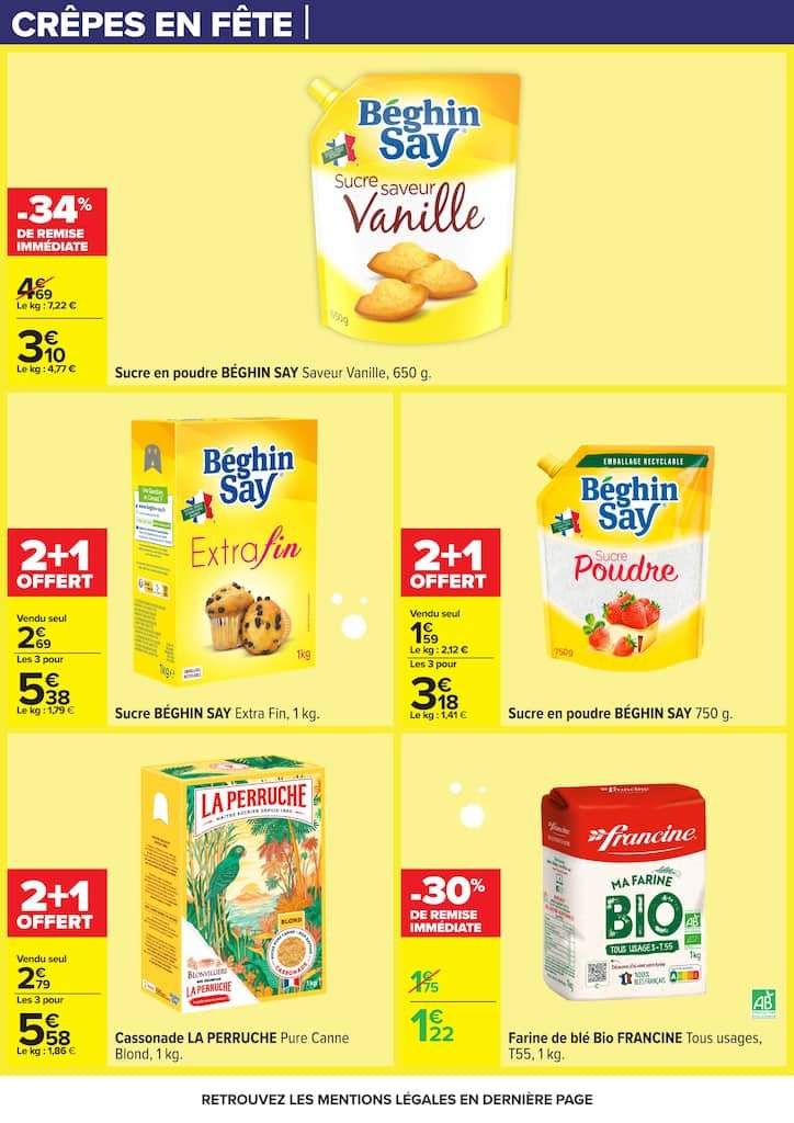 🥐Carrefour fête les crêpes : promos Nutella & lait