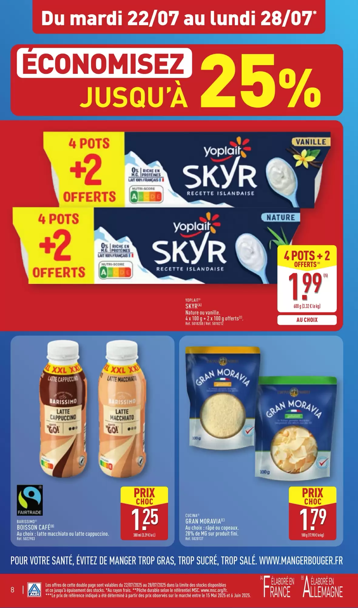 Aldi 🌞 Apéros d’été -50% 🍷 | Du 22 au 28 juillet