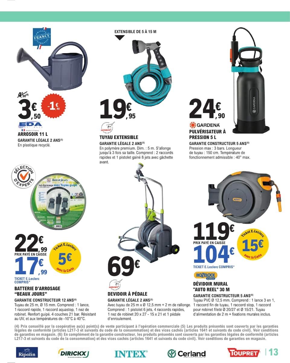 E.Leclerc Brico Catalogues du 22.04 au 03.05 - Créez Votre Ambiance à Petit Prix! 🛠️🌿