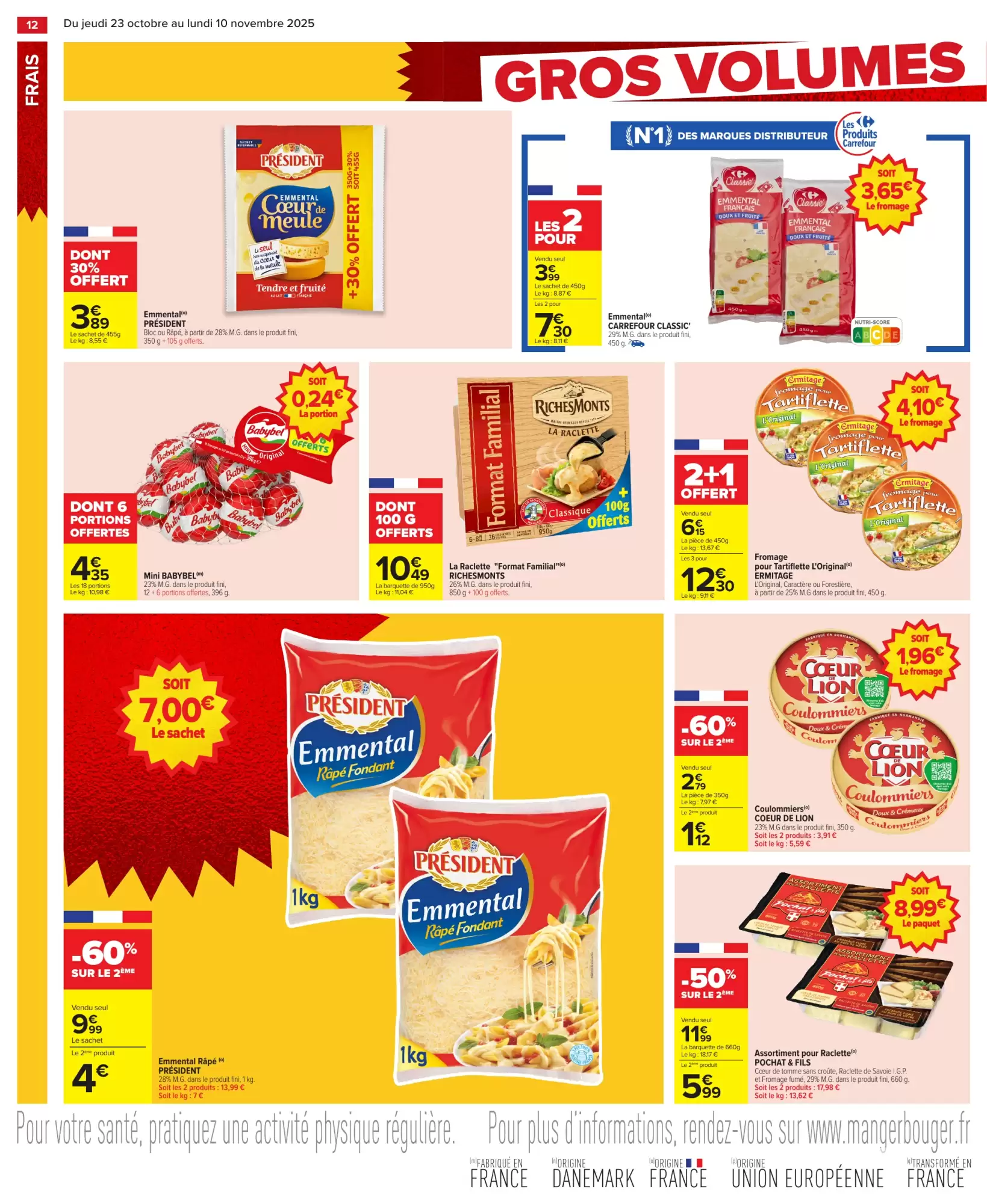 🥦Carrefour Catalogue – Gros Volumes = Petits Prix 💶 Offres Immanquables