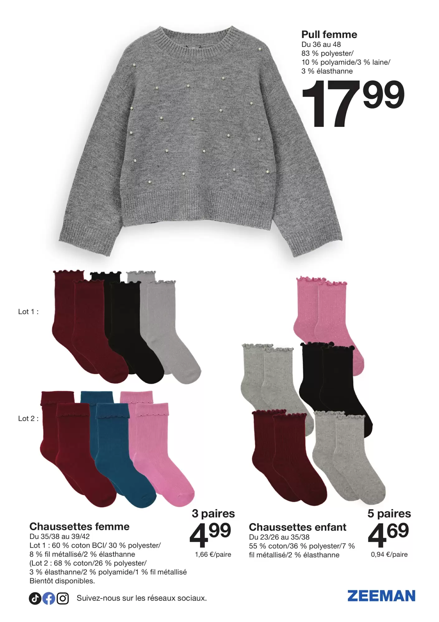 👗Zeeman Catalogue 🎉 Tenues de Fête & Déco à Petits Prix