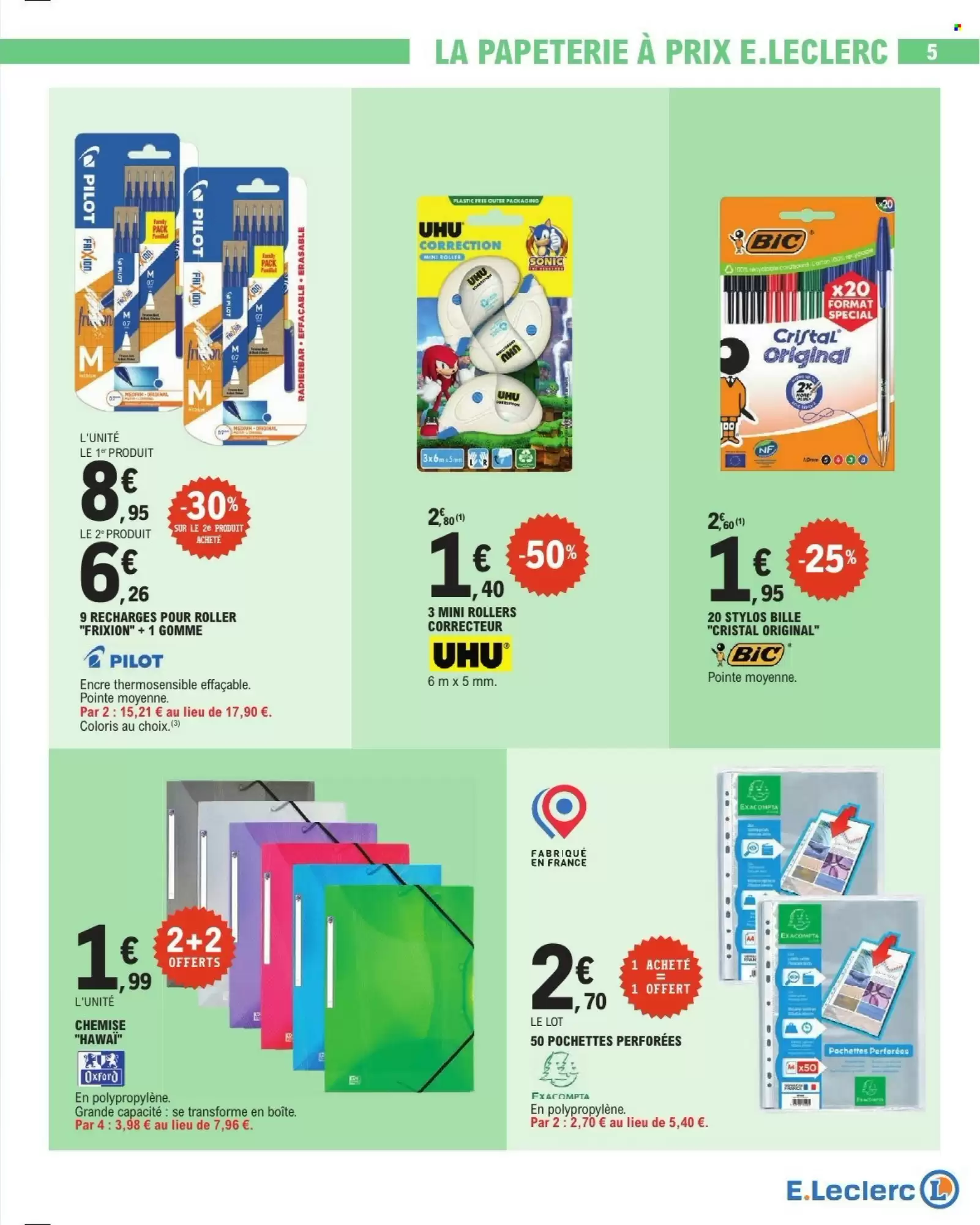 E.Leclerc 📘 Rentrée futée 🎯 | Des prix tout doux 💸