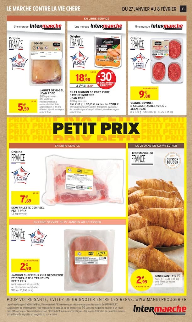 💥Intermarché : promos solidaires – jusqu’au 8 février