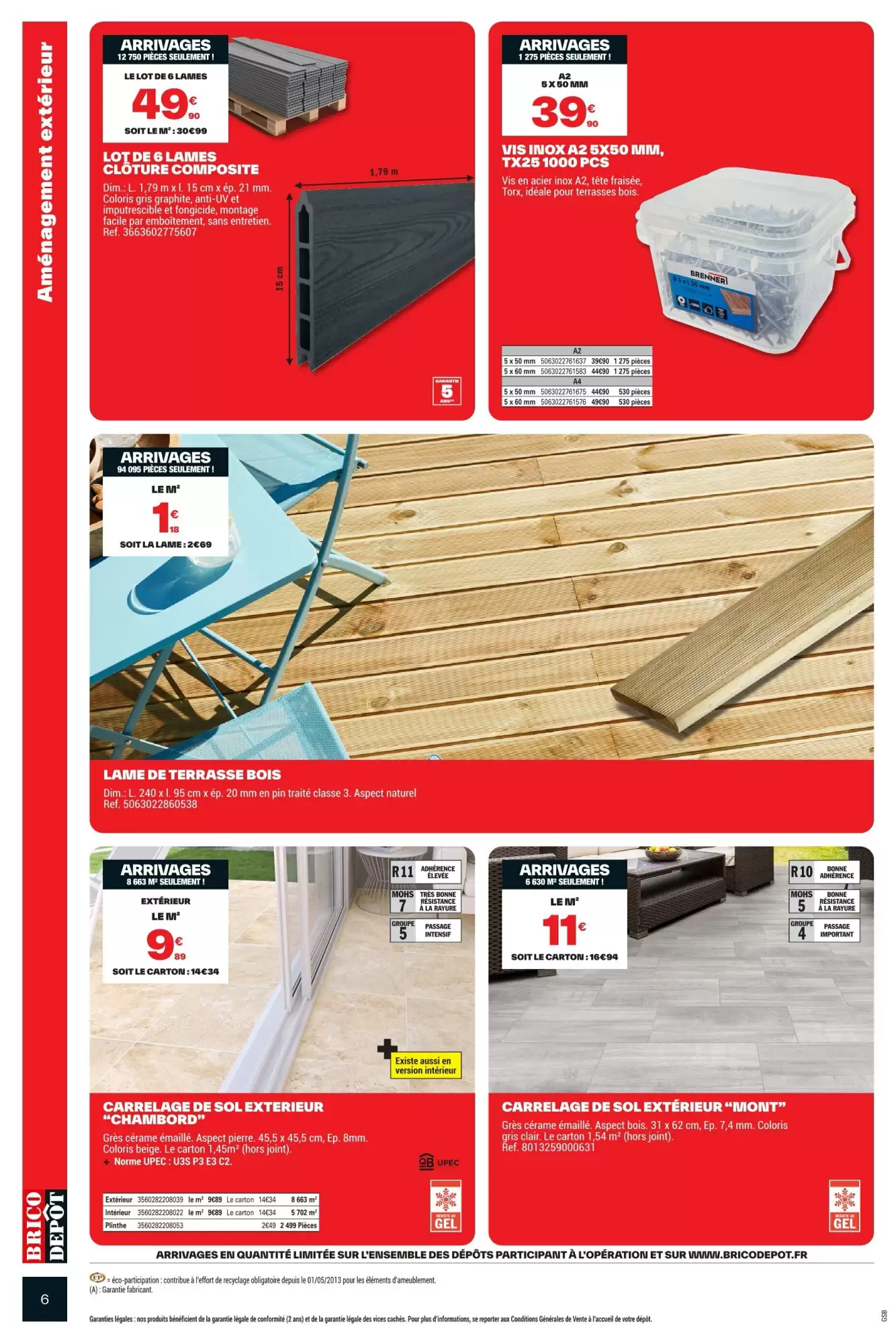 🧱Brico Dépôt – Offres Spécial Extérieur à Prix Dépôt
