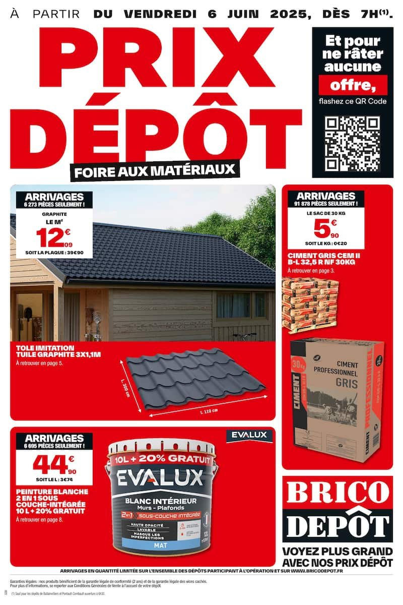 🏗️ Prix Depot Prospectus- FOIRE AUX MATÉRIAUX 🔨💰