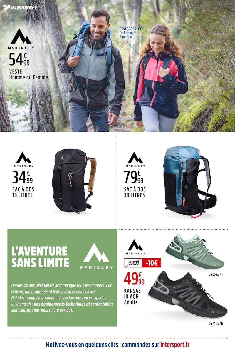 ⛰️Prospectus Intersport – Randonnez l’esprit léger !✨