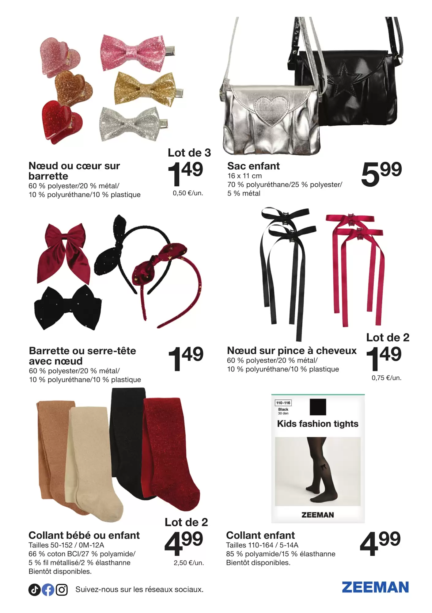 👗Zeeman Catalogue 🎉 Tenues de Fête & Déco à Petits Prix