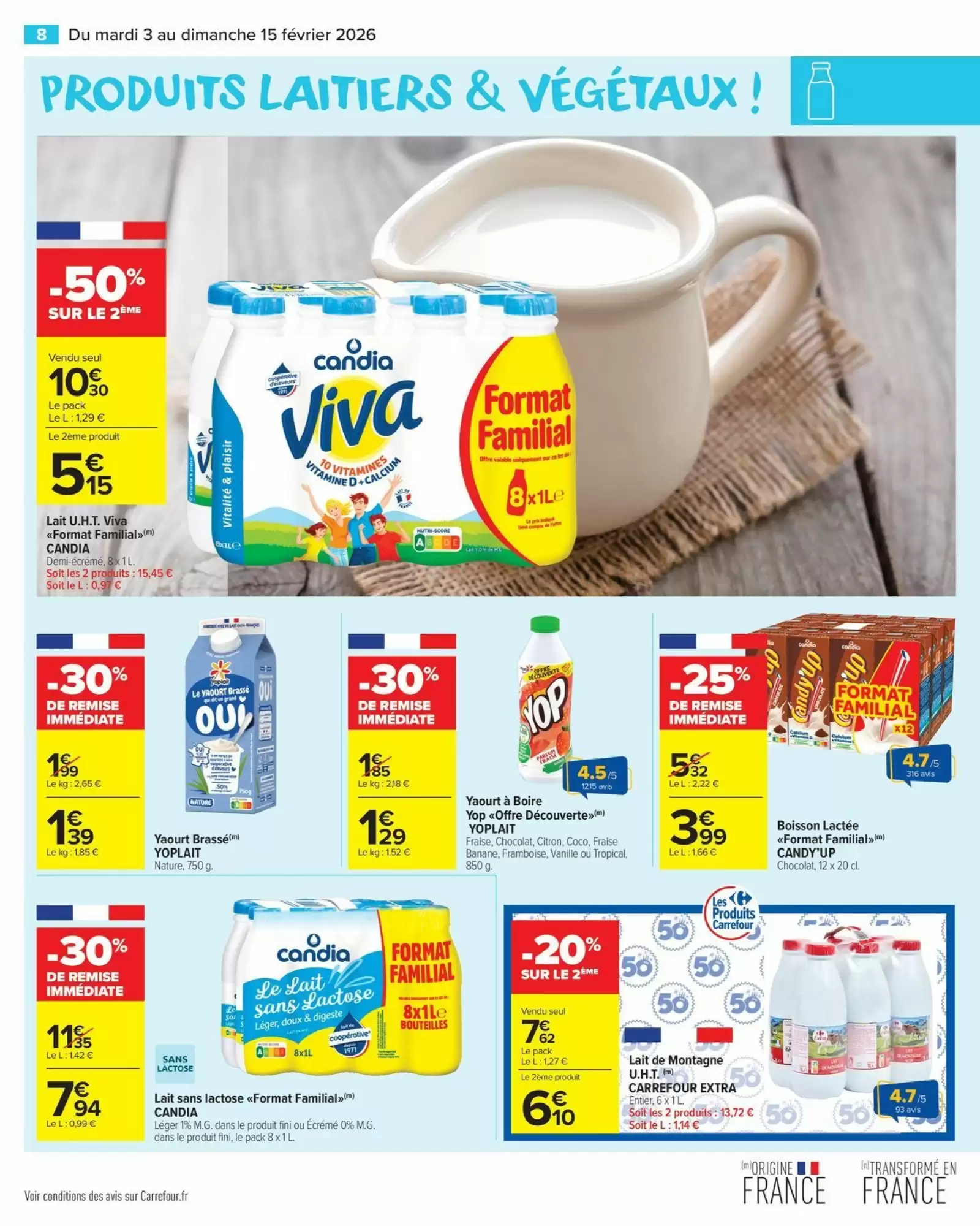 🥣Carrefour Market : -60% Skyr, -30% saumon, + bons