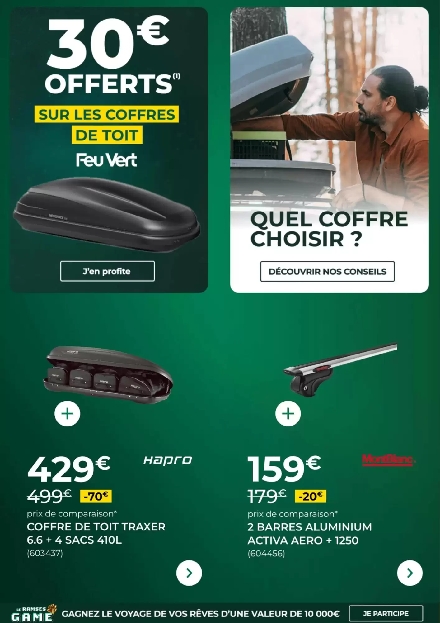 🛞 Promo Feu Vert 🔥 -30% sur le 2ᵉ pneu!