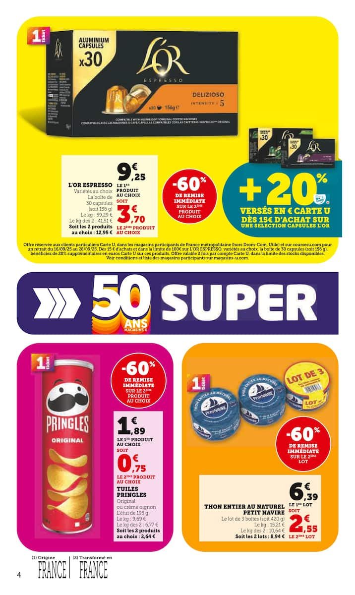 🎉Super U | 50 ANS des Magasins U 🛒 - Offres Exceptionnelles!