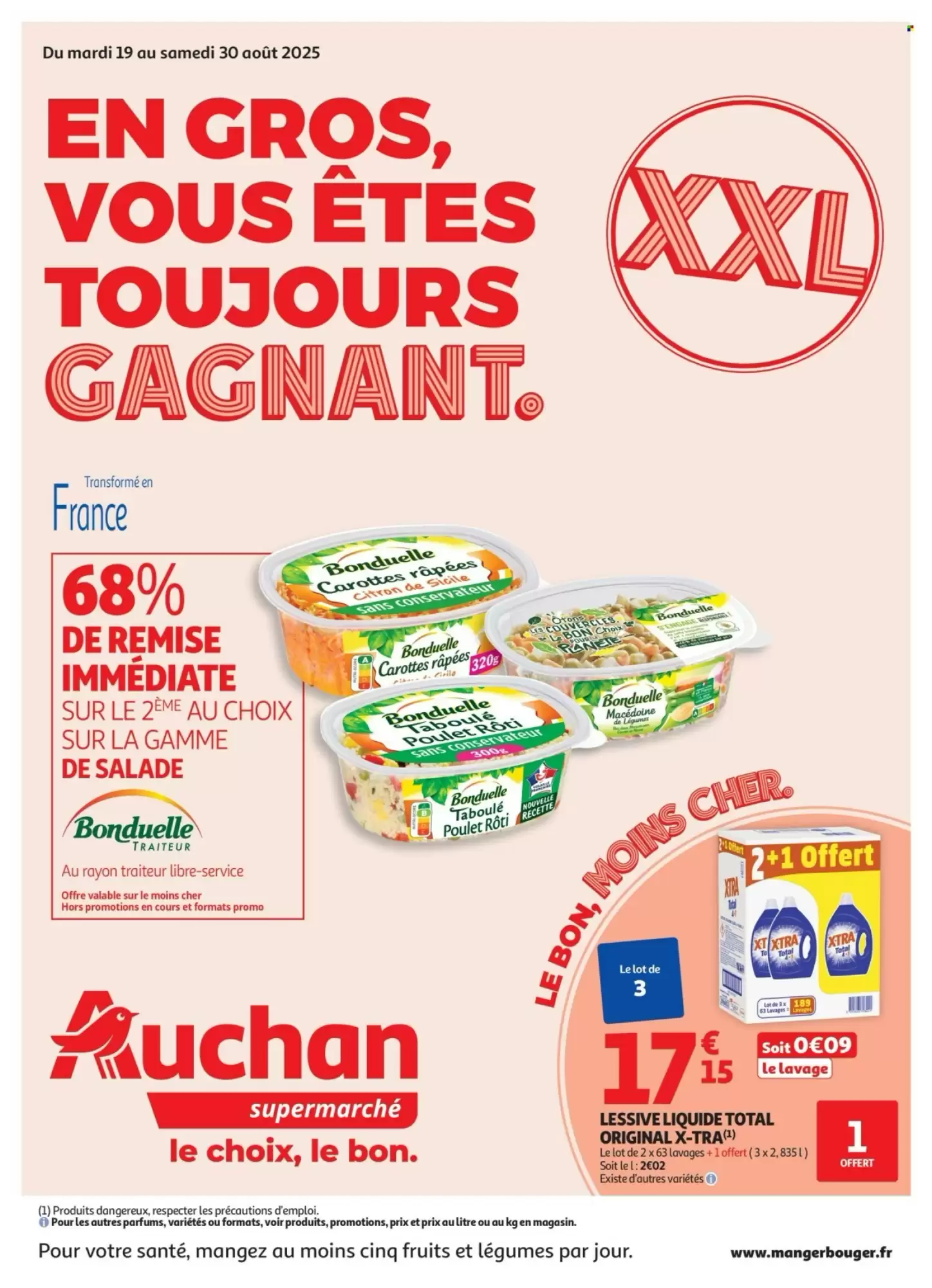 🛍️ Auchan Catalogue | Du 19 au 30 Août 2025 – Gagnant!