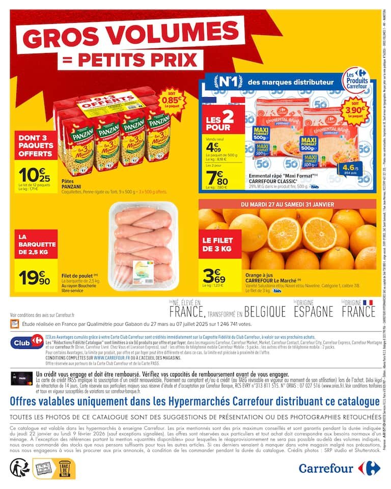 🧺Catalogue Carrefour : gros volumes, petits prix – café & lessive