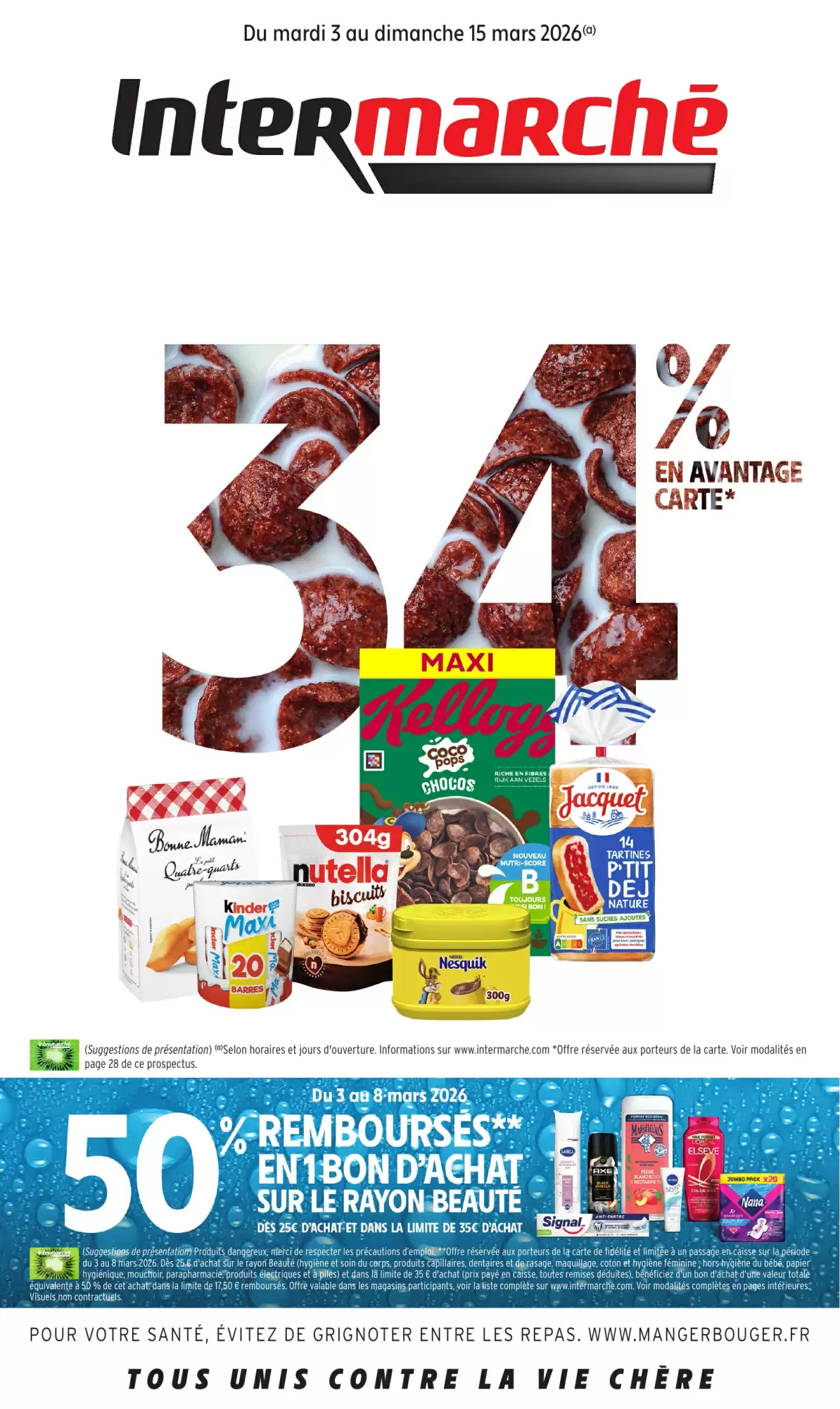 🔥Intermarché Prospectus | 34% en Avantage Carte en magasin!