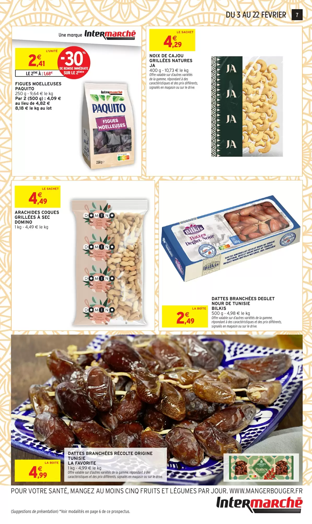 🌴Intermarché : spécial Orient – fruits secs à prix doux