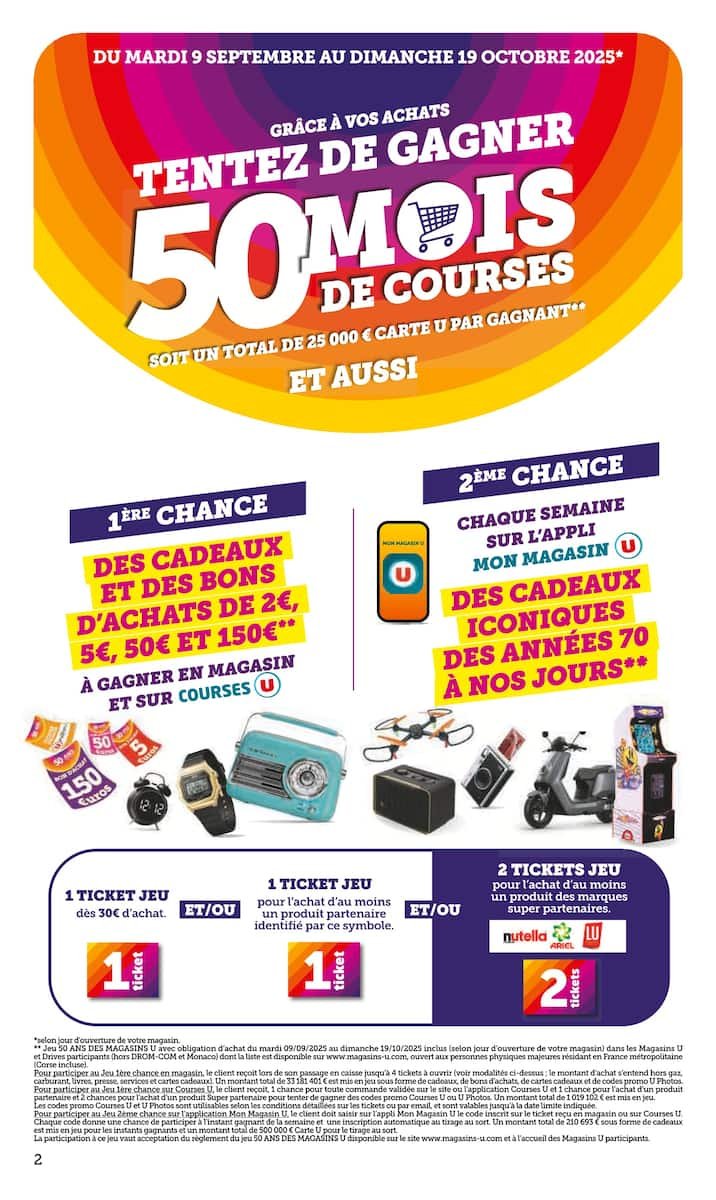 🎉Super U | 50 ANS des Magasins U 🛒 - Offres Exceptionnelles!
