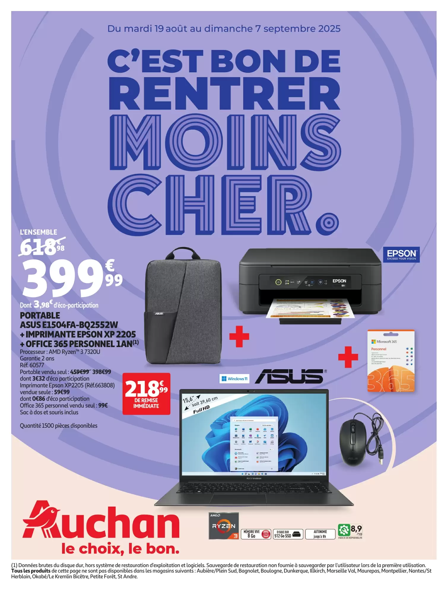 🛍️ Auchan Rentrée 2025 | C’est bon de rentrer moins cher