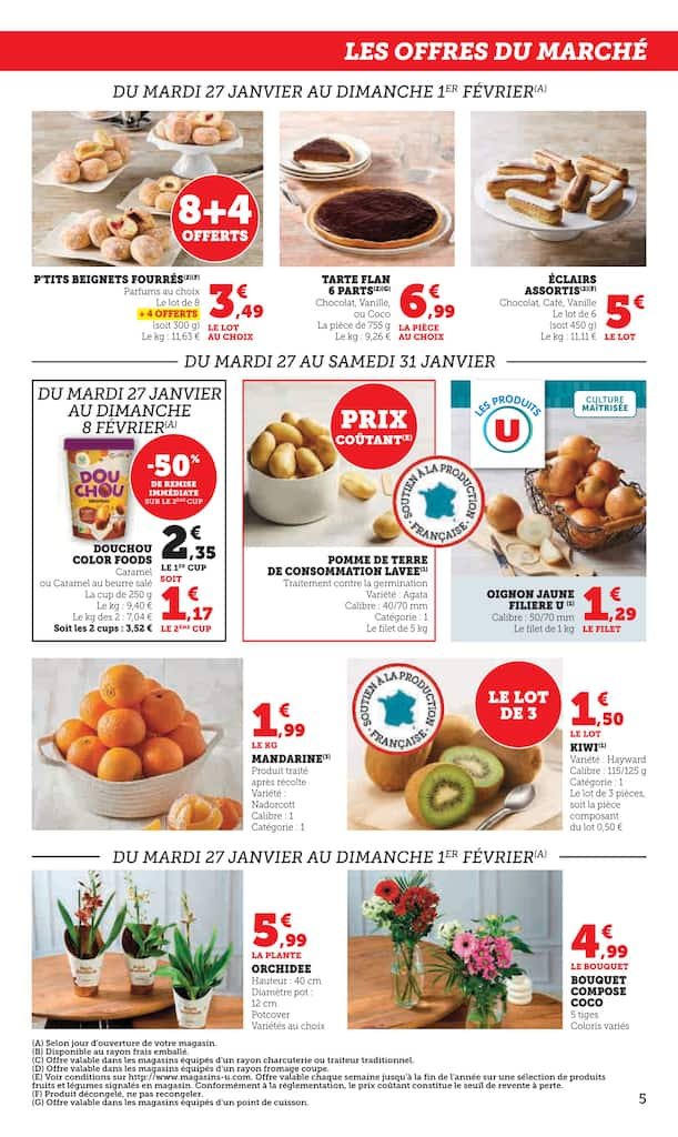 🥧U Express catalogue : offres pâtisserie & fruits – jusqu’à -68%