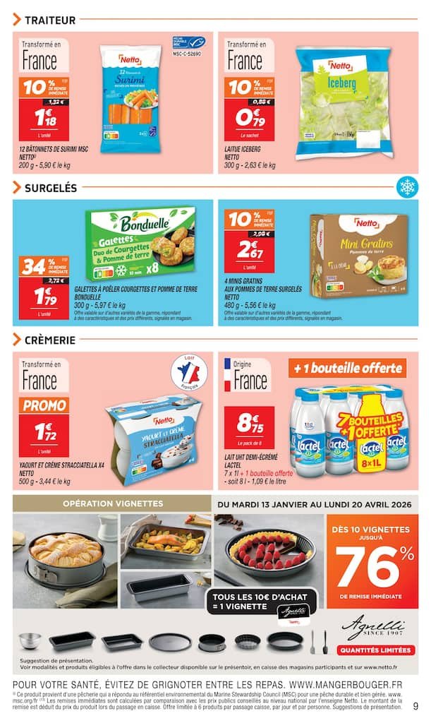 🥣Netto Prospectus: promos yaourts + 6€ dès 40€ d’achat