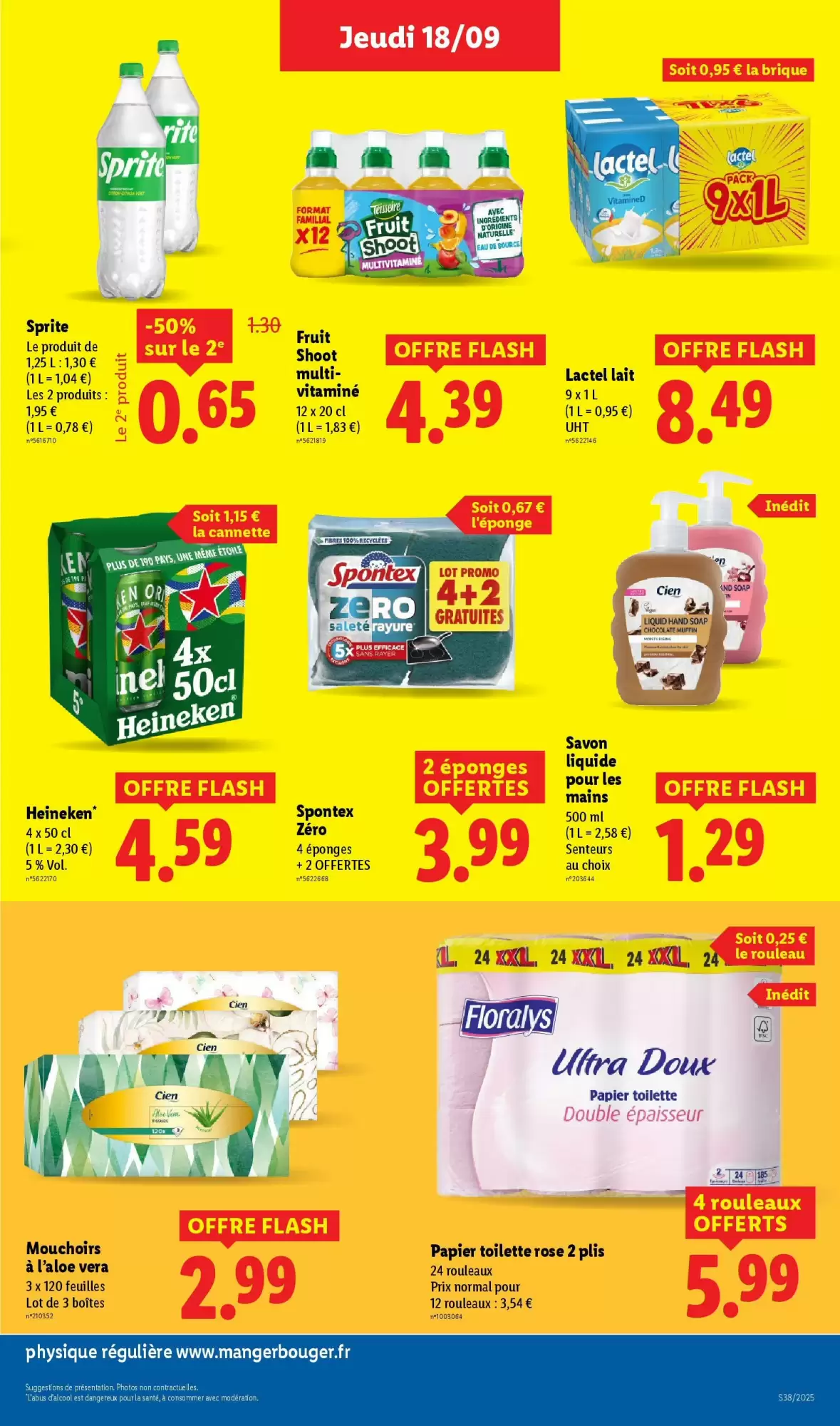 🛍️ Lidl Catalogue du 18 au 24/09 – Offres à ne pas manquer