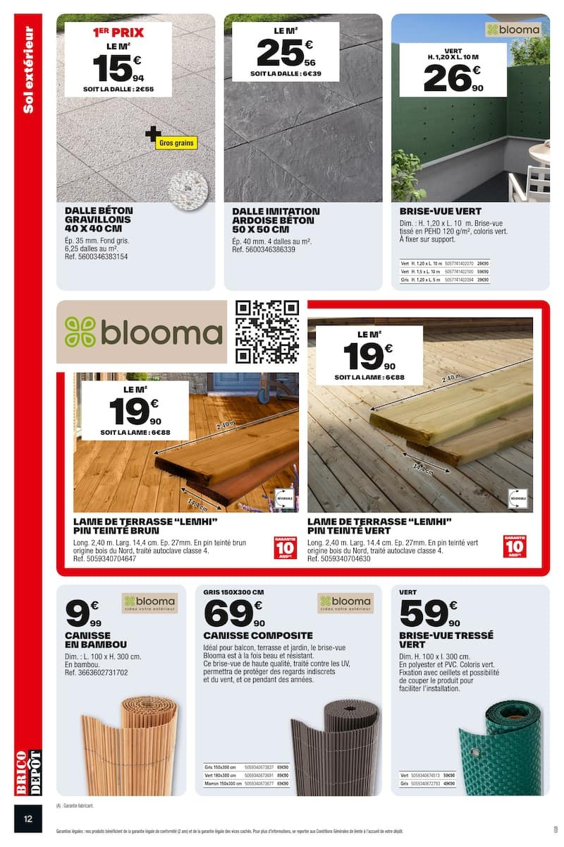 🏗️ Catalogue Brico Dépôt : PRIX DÉPÔT Spécial Chantier Extérieur ! 🌳