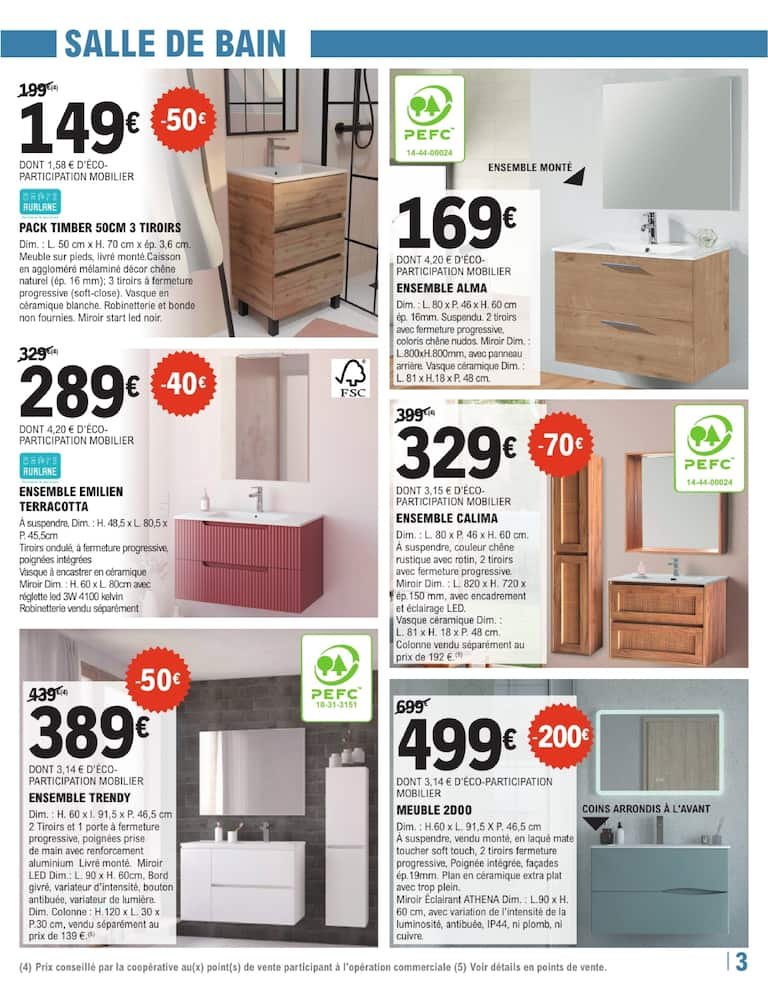 🚿BRICO E.Leclerc : promo salle de bain – douche relaxante