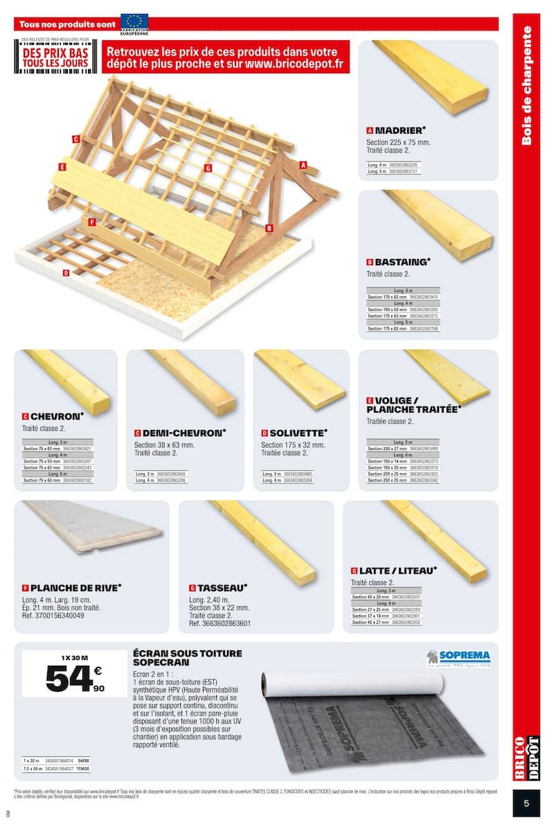 🏗️ Catalogue Brico Dépôt : PRIX DÉPÔT Spécial Chantier Extérieur ! 🌳