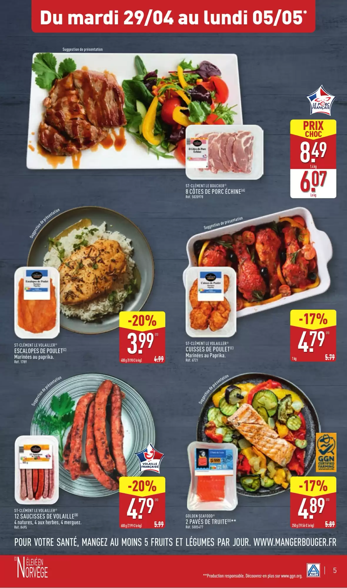 Aldi Catalogues du 29.04 au 05.05 - Grands Arrivages à Prix Discount! 🛒✨