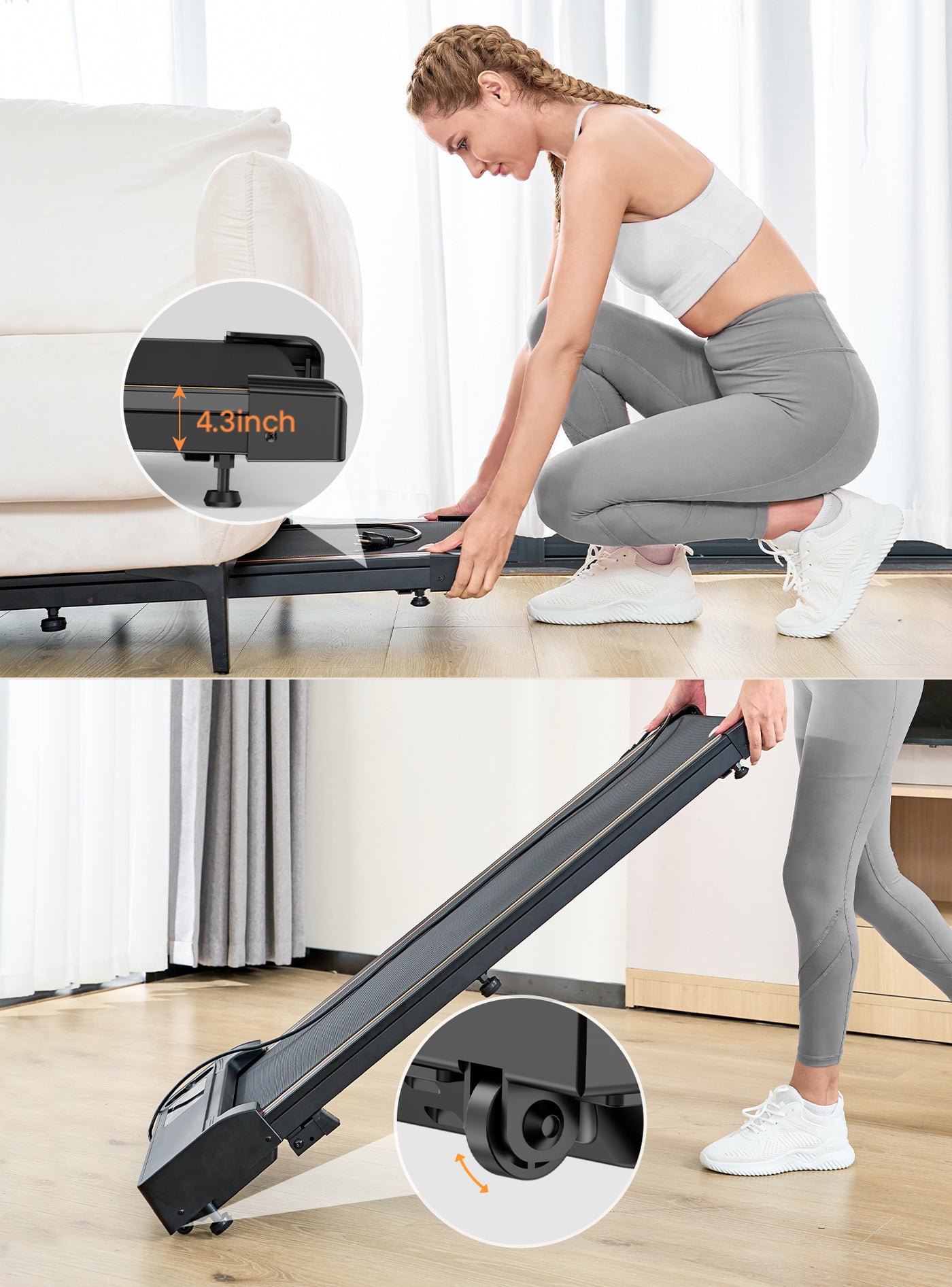 JT31 Tapis de marche compact avec Inclinaison