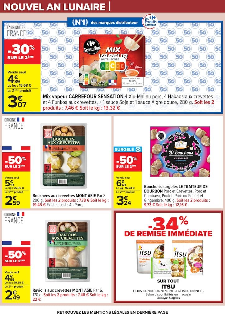🧧Carrefour : Nouvel An Lunaire, promos alcool & bouquets
