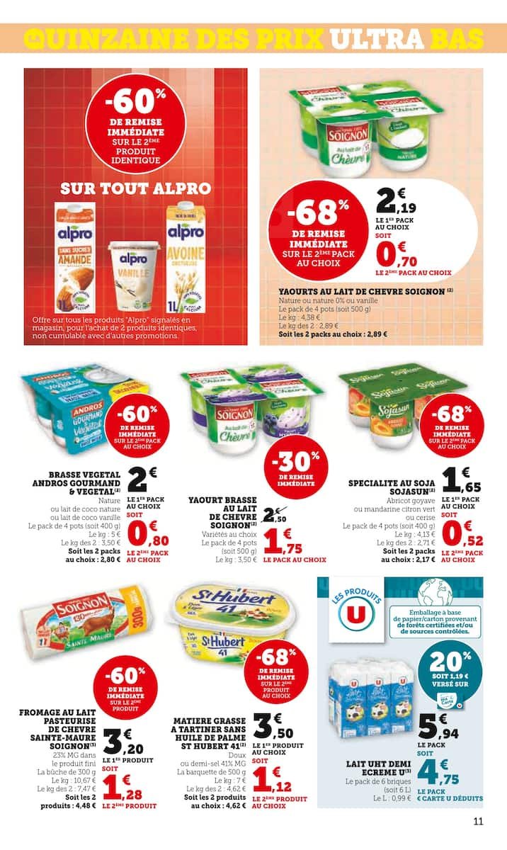 🛒 U Express Prospectus | Quinzaine des Prix – Jusqu’à -60%