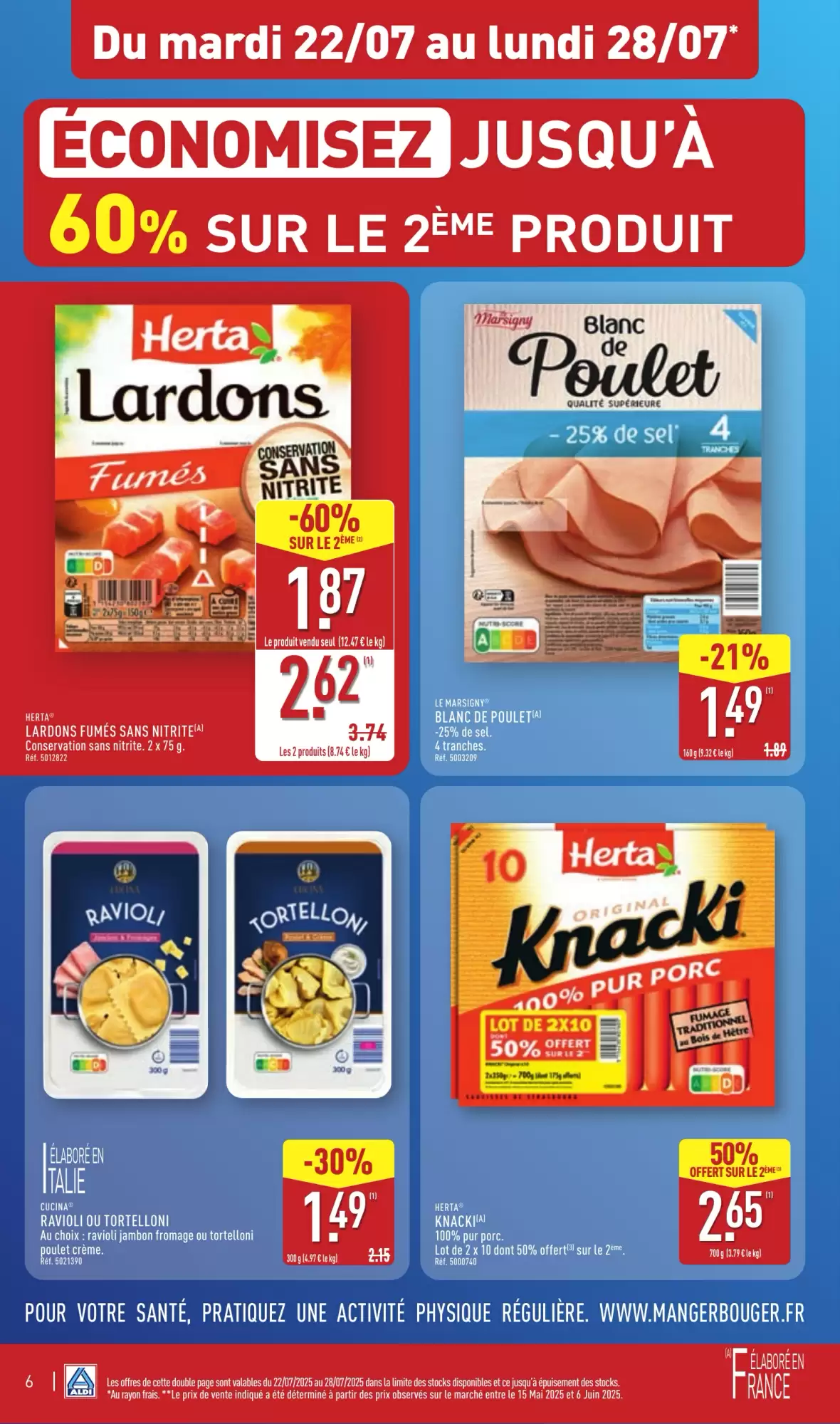 Aldi 🌞 Apéros d’été -50% 🍷 | Du 22 au 28 juillet