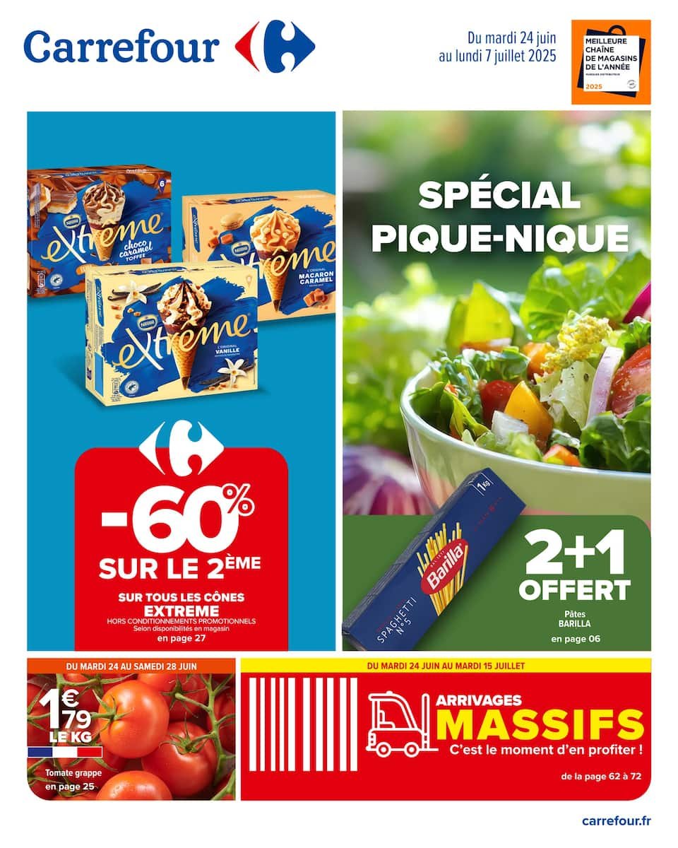 🥪 Carrefour Spécial Pique-Nique | Offres du 24/06 au 07/07