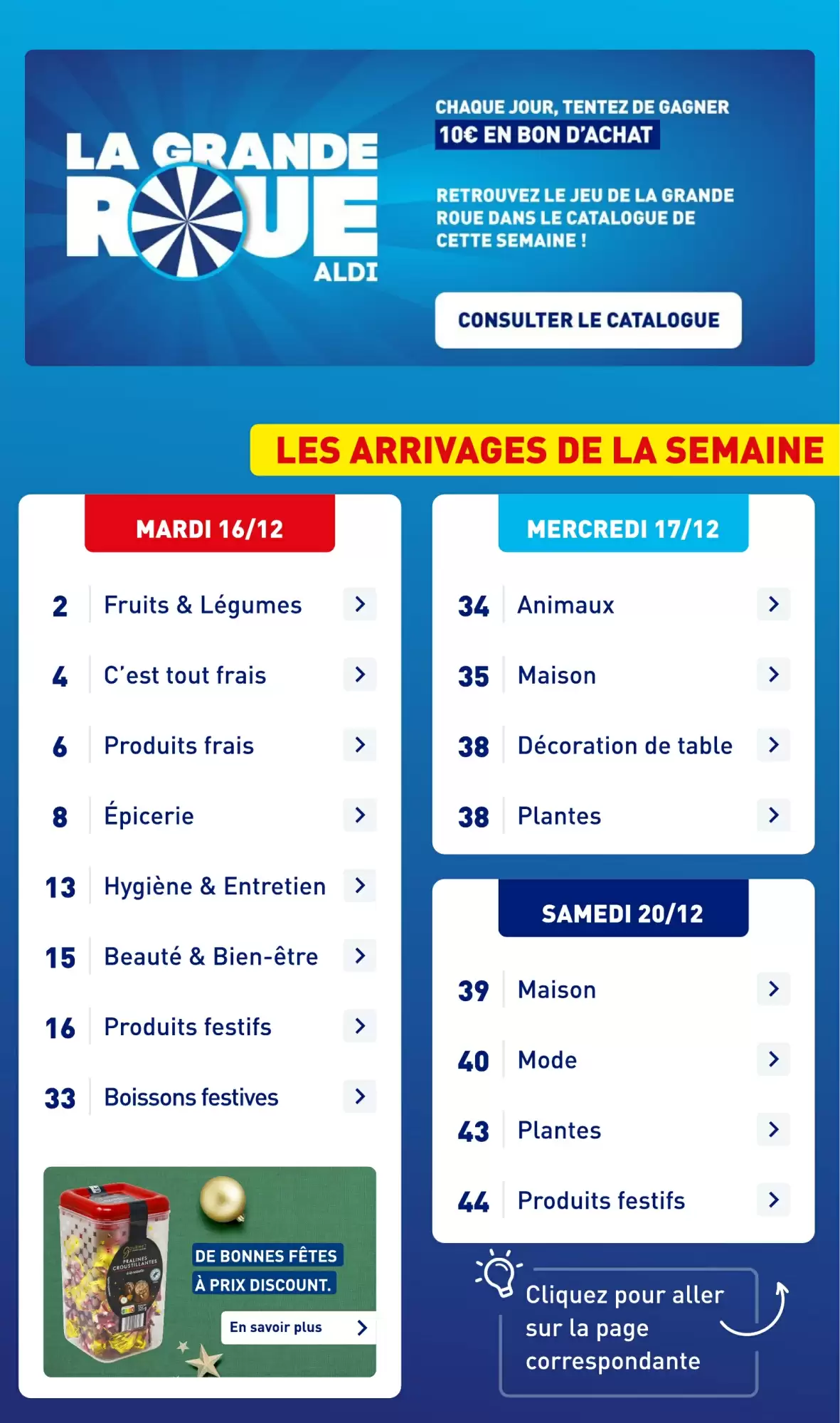 🎄 ALDI : Catalogue Fêtes à prix discount — jusqu’à ‑60%