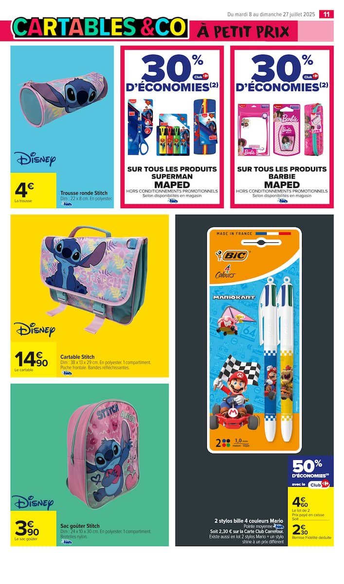 Carrefour Catalogue 📘 | Rentrée Scolaire à Prix Malins 🎓🖊️