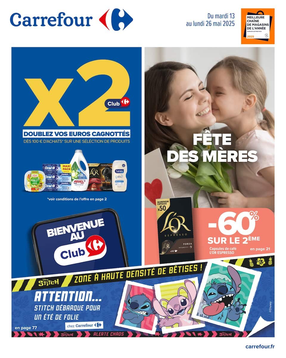 🌸Carrefour Catalogues :💖 Spécial Fête des Mères : Offres incontournables chez Carrefour ! 🎁✨