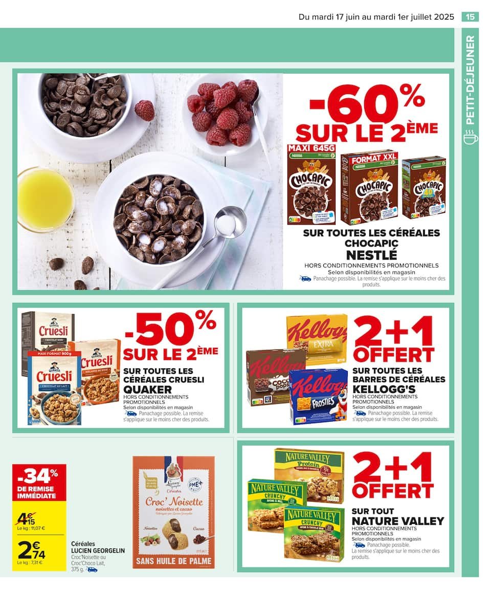 🥐Carrefour Catalogue Petit Déjeuner ☕ :  🌞 Commencez la journée avec Carrefour – Un petit déjeuner gourmand à prix doux ! 🥖🍊