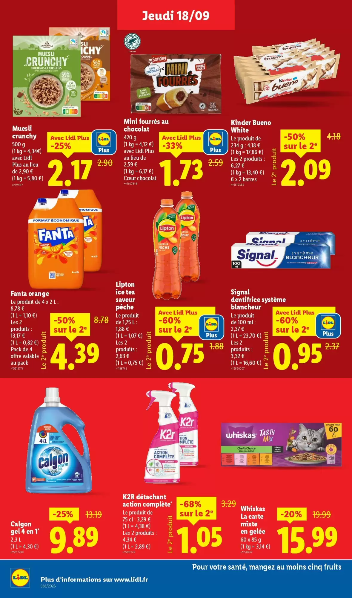🛍️ Lidl Catalogue du 18 au 24/09 – Offres à ne pas manquer
